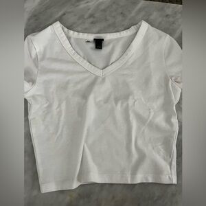 NEVER WORN white Wild Fable crop tee women’s xs